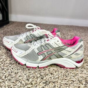 Asics Gel Foundation 10 Women Size 8 Running Shoes Gray Pink Athletic Trainers